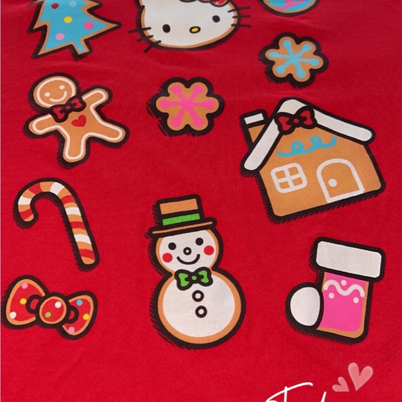 Hello kitty Christmas t shirt small - Picture 5 of 6